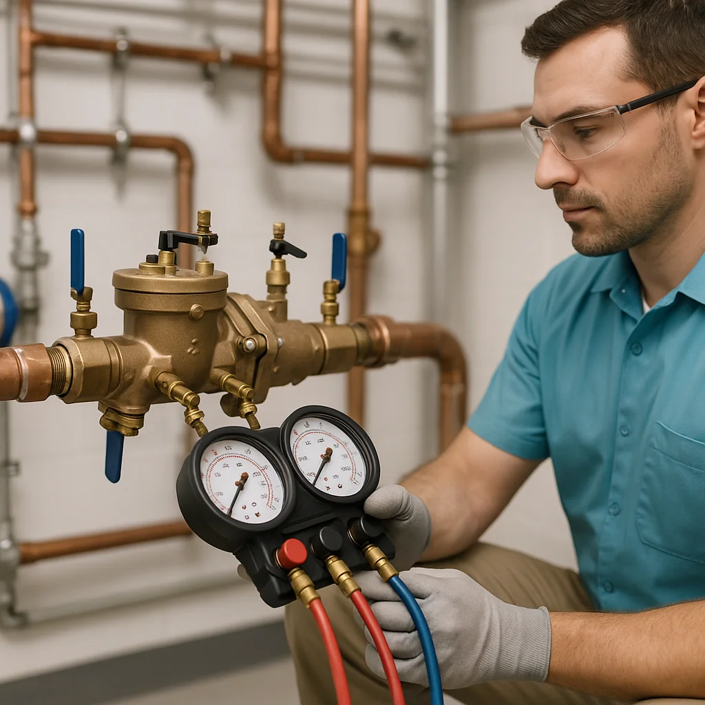 Backflow testing and prevention