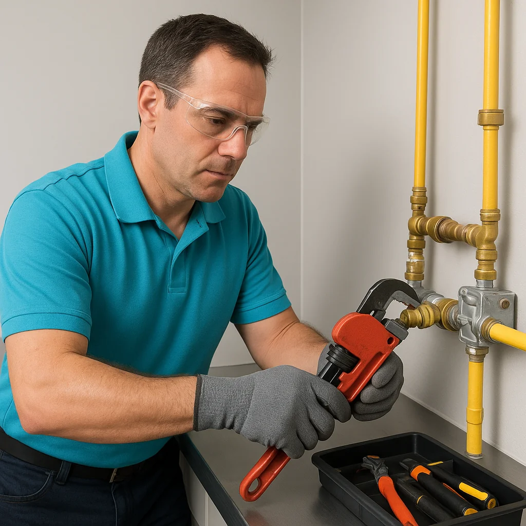 Gas line repair and installation