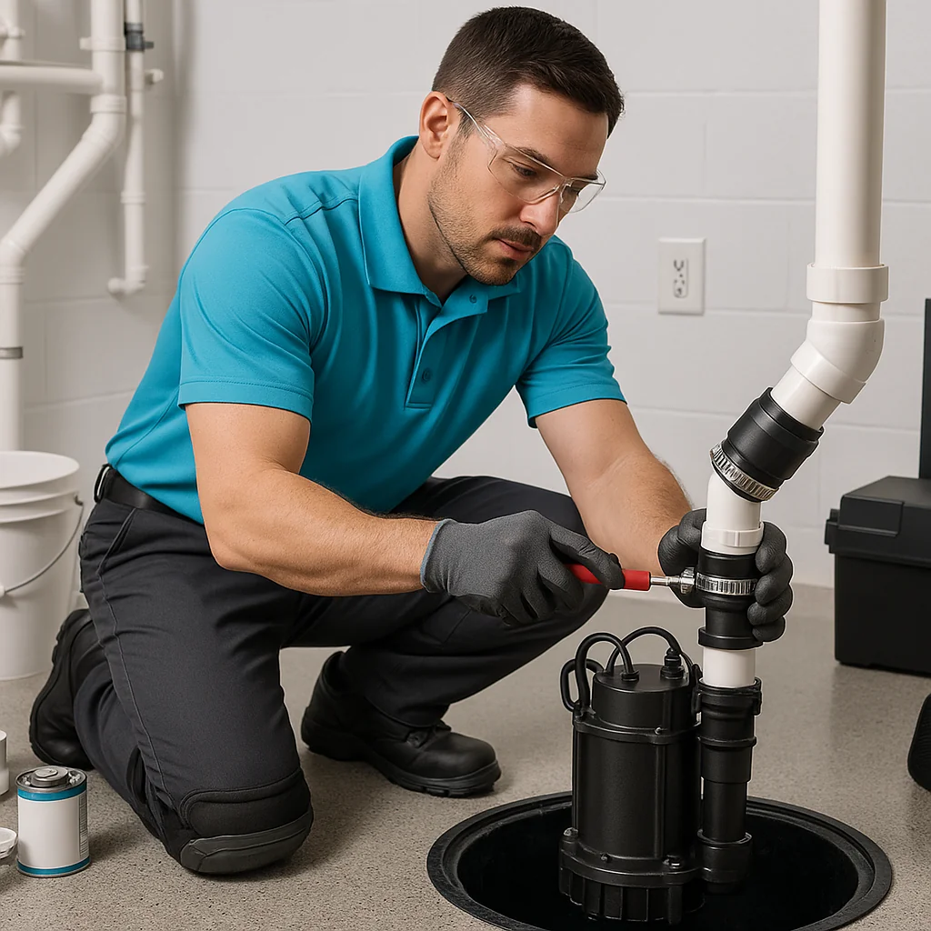 Sump pump installation and repair